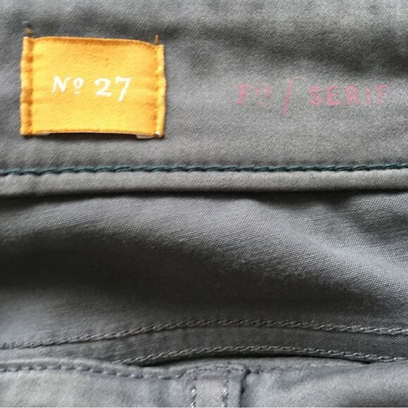 Anthropologie Pilcro and the Letterpress Moto Ankle Zip Gray Pants | Size 27 - Picture 5 of 13